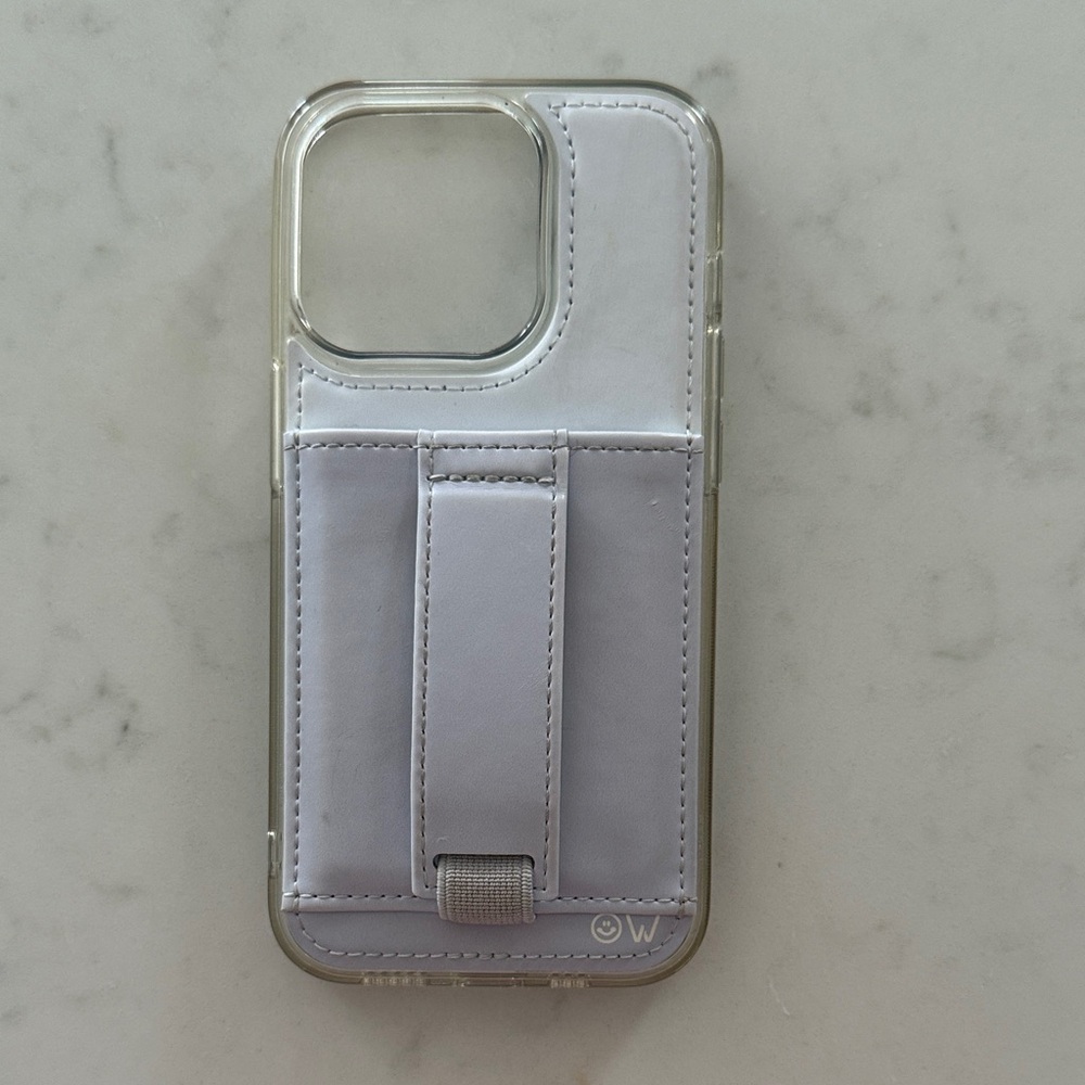 White Phone Case with Card Holder
